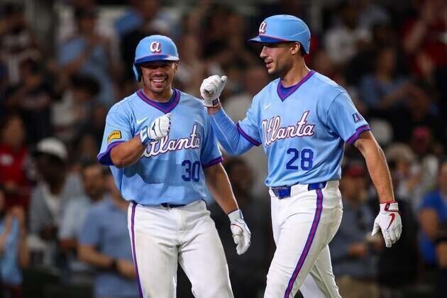 Braves tally six runs in sixth to outslug Guardians