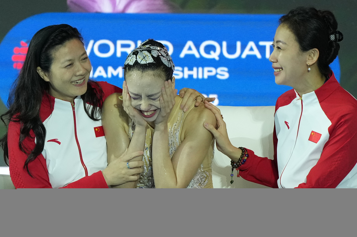 (SP)SINGAPORE-WORLD AQUATICS CHAMPIONSHIPS-ARTISTIC SWIMMING-WOMEN SOLO TECHNICAL