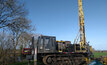  A drill rig sited over a drill hole at Kilmurry ready to test the mineralised target zone 