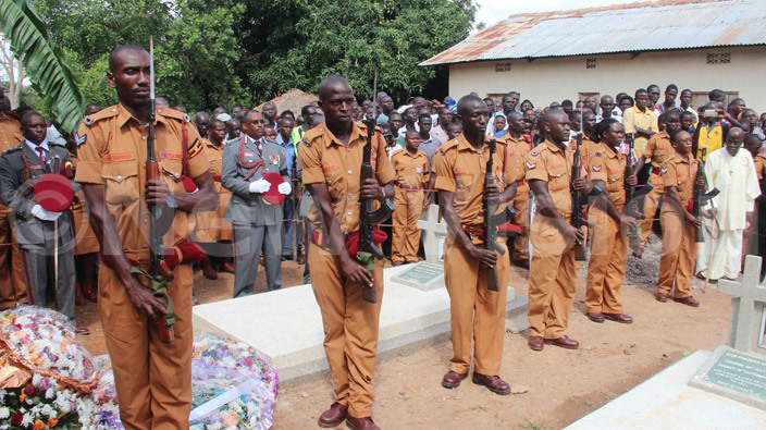  he guard of honour team that fired three volleys from their rifles at chens funeral 
