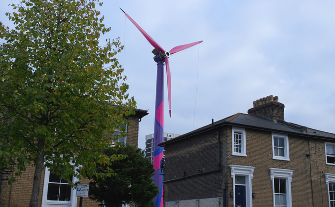 Hackney wind turbine erected in just two days