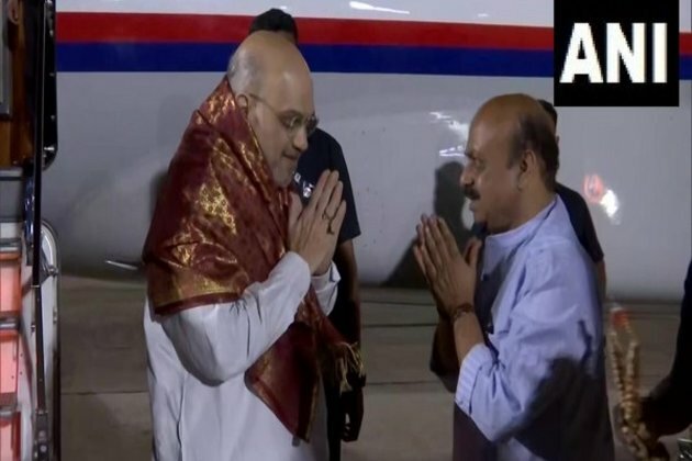 Amit Shah arrives in Bengaluru to attend Regional Conference on 'Drug Trafficking, National Security'