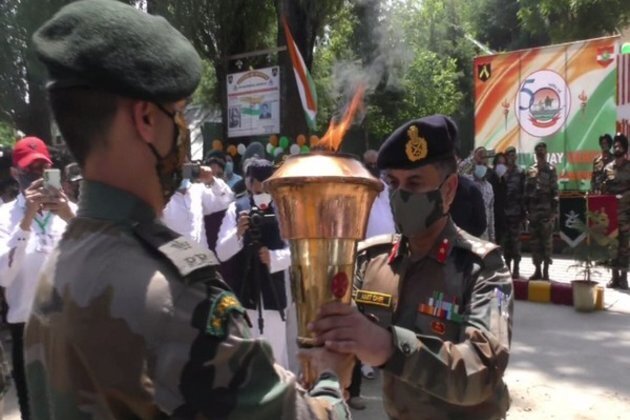 Swarnim Vijay Varsh victory flame ceremony held at J-K