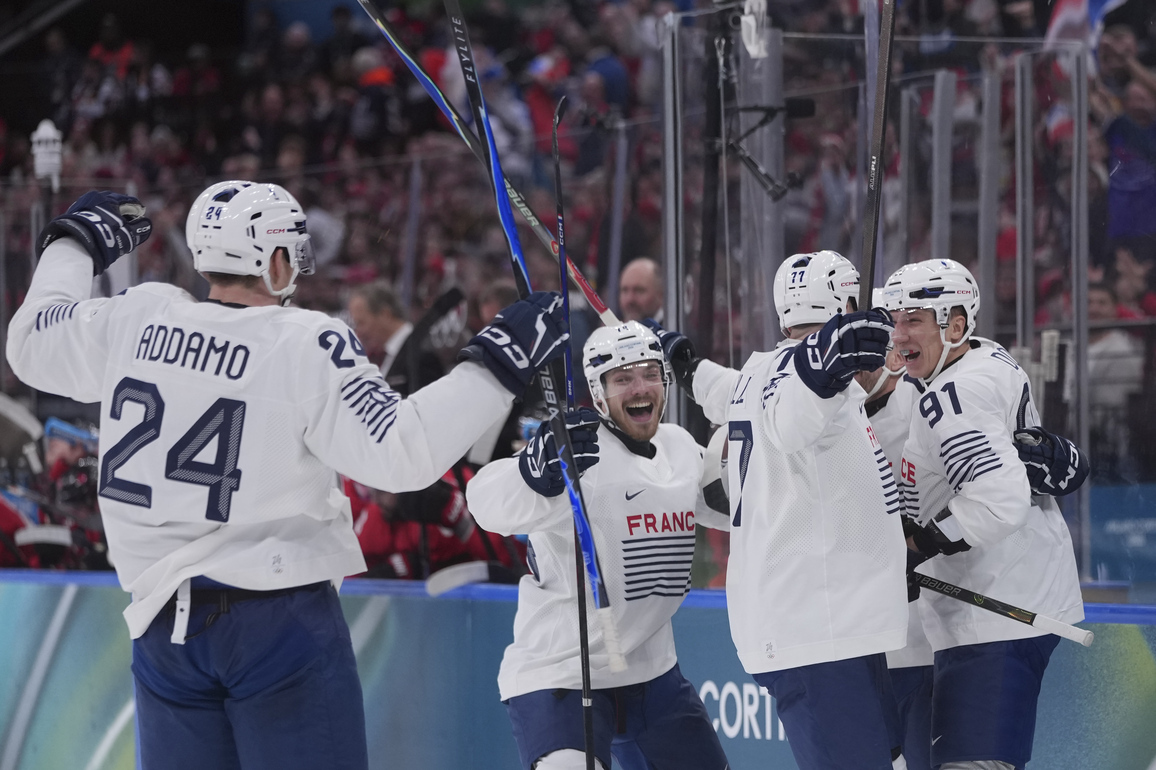 (MICO2026)ITALY-MILAN-OLYMPIC WINTER GAMES-ICE HOCKEY-MEN-PRELIMINARY-FRA VS CAN