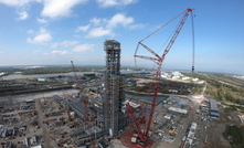 Cleveland-Cliffs has topped off its furnace reactor tower in Ohio at 457ft (139m)