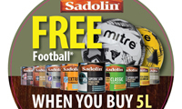 Free footballs to celebrate 10 years of Sadolin's 'golden tickets'