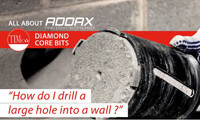 How to drill large holes into brick walls