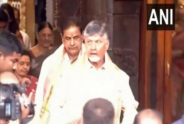 Chandrababu Naidu visits Tirupati Balaji temple on grandson's birthday