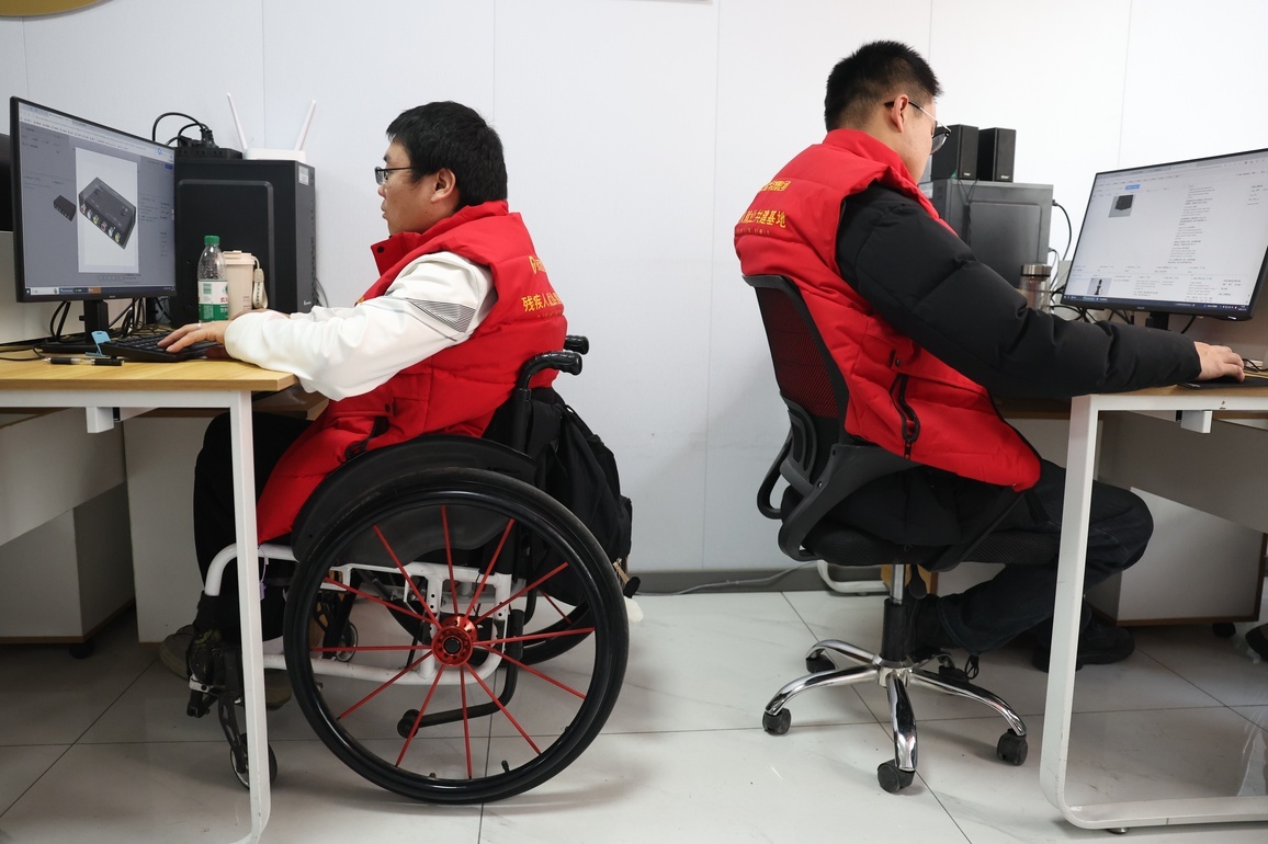 CHINA-GANSU-AI-DISABILITIES-JOBS