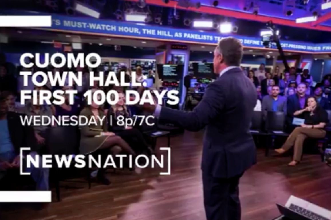Ticker- Chris Cuomo to Moderate NewsNation Town Hall Marking Trumps 1st 100 Days