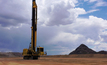 Komatsu blasthole drills, such as the ZR77 seen here at the company’s Arizona proving grounds, will soon be operable remotely. Credit: Komatsu