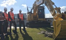  Komatsu sod turning in Perth on August 18