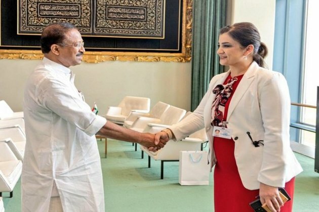 MoS Muraleedharan interacts with Tajikistan Minister Shirin Amonzoda