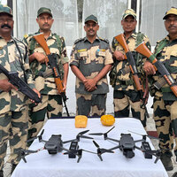 Punjab: BSF intercepts 2 Pakistani drones carrying heroin in Amritsar
