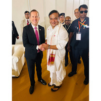 US Envoy Sergio Gor attends swearing-in ceremony of Assam CM Sarma, says "will identify many win-win scenarios" for both countries