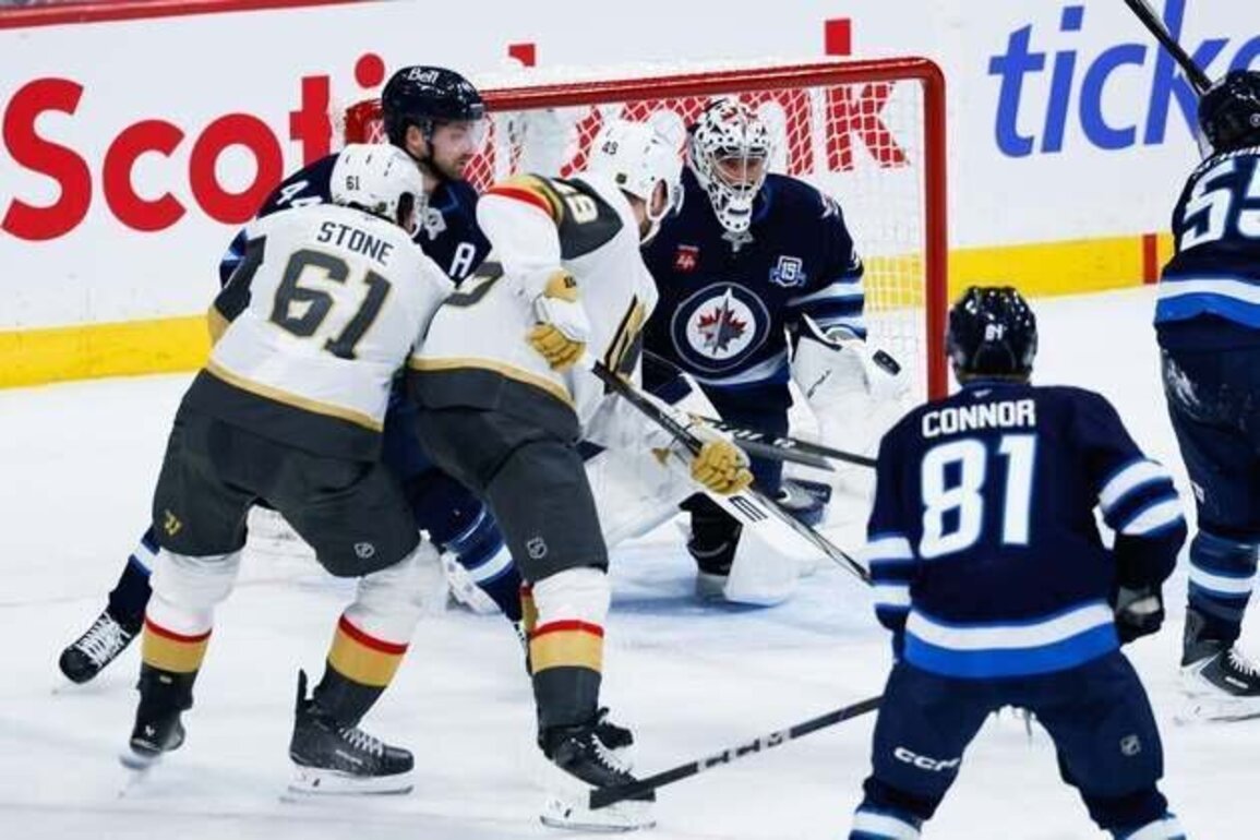 Knights halt skid on OT goal, extend Jets' slide to 10
