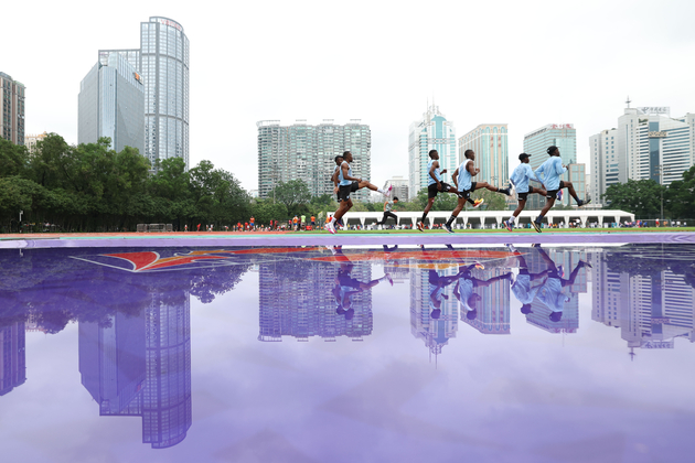 (SP)CHINA-GUANGZHOU-ATHLETICS-WORLD ATHLETICS RELAYS-TRAINING (CN)