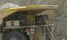 A Komatsu haul truck at Chuquicamata fitted with a Duratray body