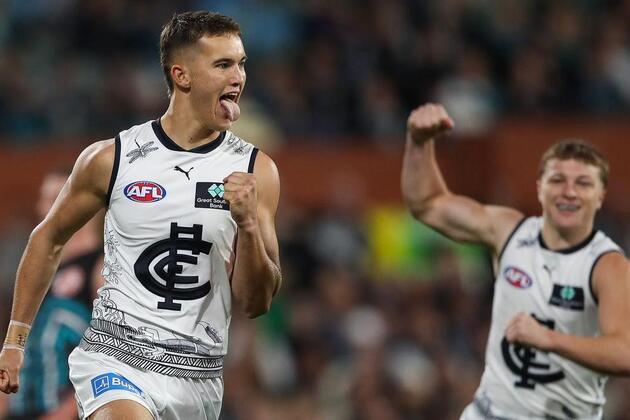 Captain Cripps stars as Carlton thump Port Adelaide