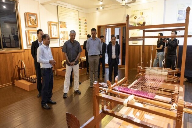 MEA Secretary (East) P Kumaran visits Mekong-Ganga Cooperation Textile Museum in Cambodia