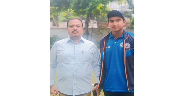 BCA president Rakesh Tiwari congratulates young sensation Vaibhav Suryavanshi for India U19 call-up for Australia tour