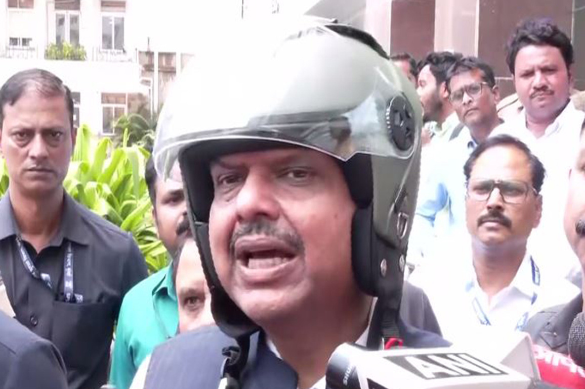 Maharashtra CM reaches Vidhan Bhavan for MLC oath-taking on motorbike after PM Modi's appeal on fuel conservation