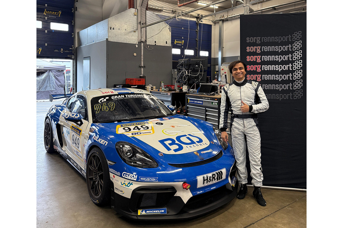 Indian racer Akshay Gupta steps up to Porsche's GT4 car for 2026 Nurburgring Langstrecken-Serie