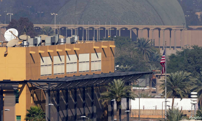 Three rockets hit US embassy in protest-hit Iraqi capital Three rockets hit US embassy in protest-hit Iraqi capital