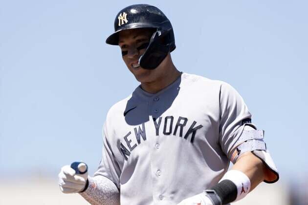 Yankees star Aaron Judge out of lineup, dealing with bone bruise