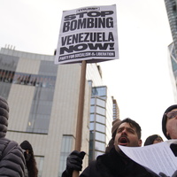 (FOCUS) U.S.-NEW YORK-VENEZUELA-U.S. ATTACKS-PROTEST