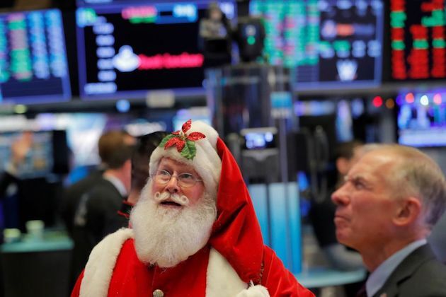 U.S. surge in pre-Christmas rally, Dow adds 228 points