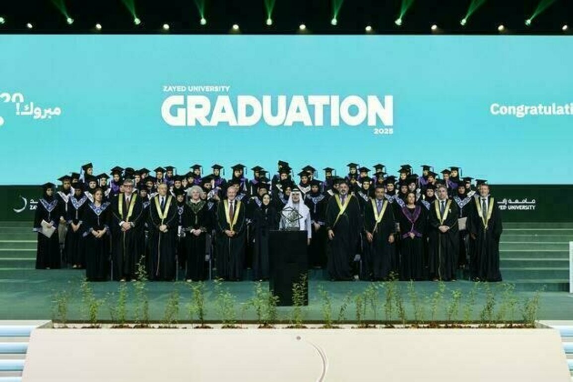 Nahyan bin Mubarak attends graduation ceremony of 2025 batch at Zayed University