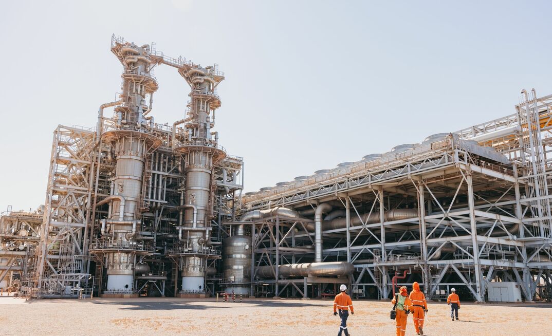 Pluto LNG plant.