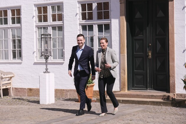 DENMARK-MARIENBORG-DANISH PM-DOORSTEP