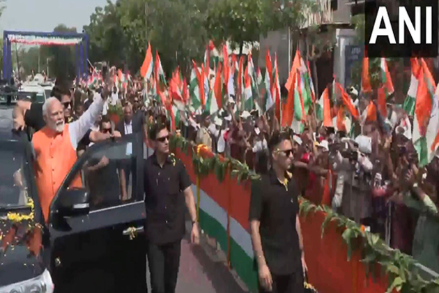 Gujarat: PM Modi holds roadshow in Vadodara to inaugurate, lay foundation for several projects
