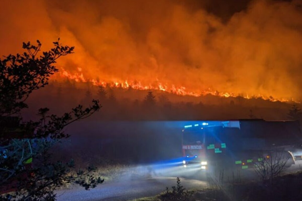 Wildfire Amber Warning Remains As Firefighters Battle Blazes   07-04-2025