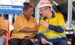  Rio CEO J-S Jacques with a traditional owner at the Amrun mine in Queensland