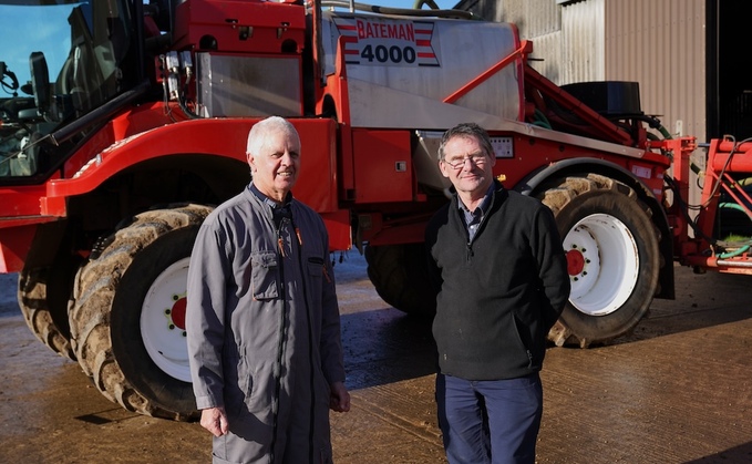 Former Crop Sprayer of the Year Andrew Myatt (right) with consultant Tom Robinson