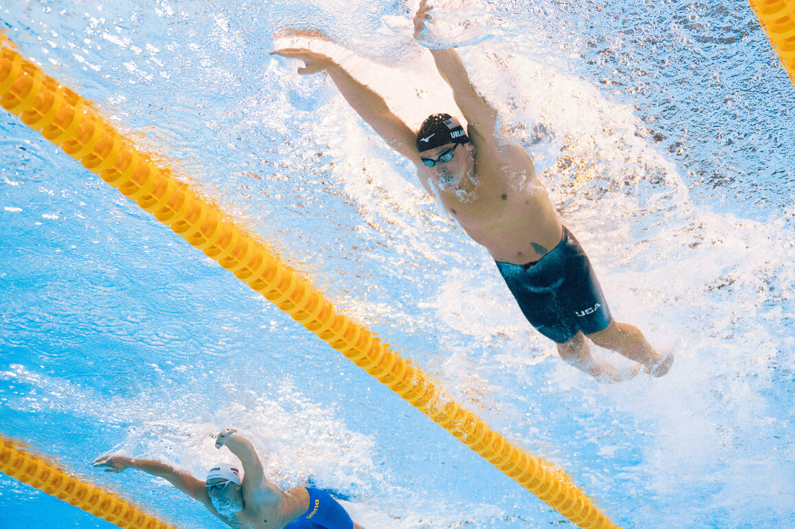 (SP)SINGAPORE-WORLD AQUATICS CHAMPIONSHIPS-SWIMMING-MEN'S 200M BUTTERFLY