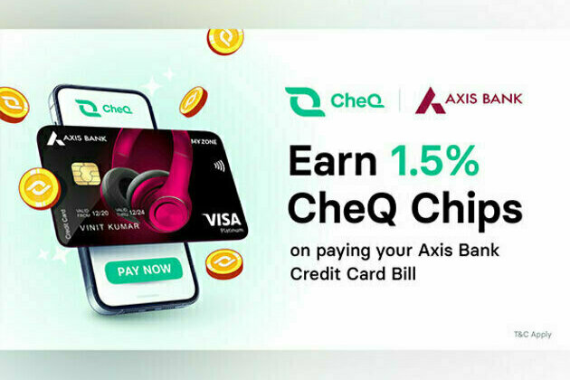 CheQ partners with Axis Bank to provide users with extra rewards on credit card bill payments