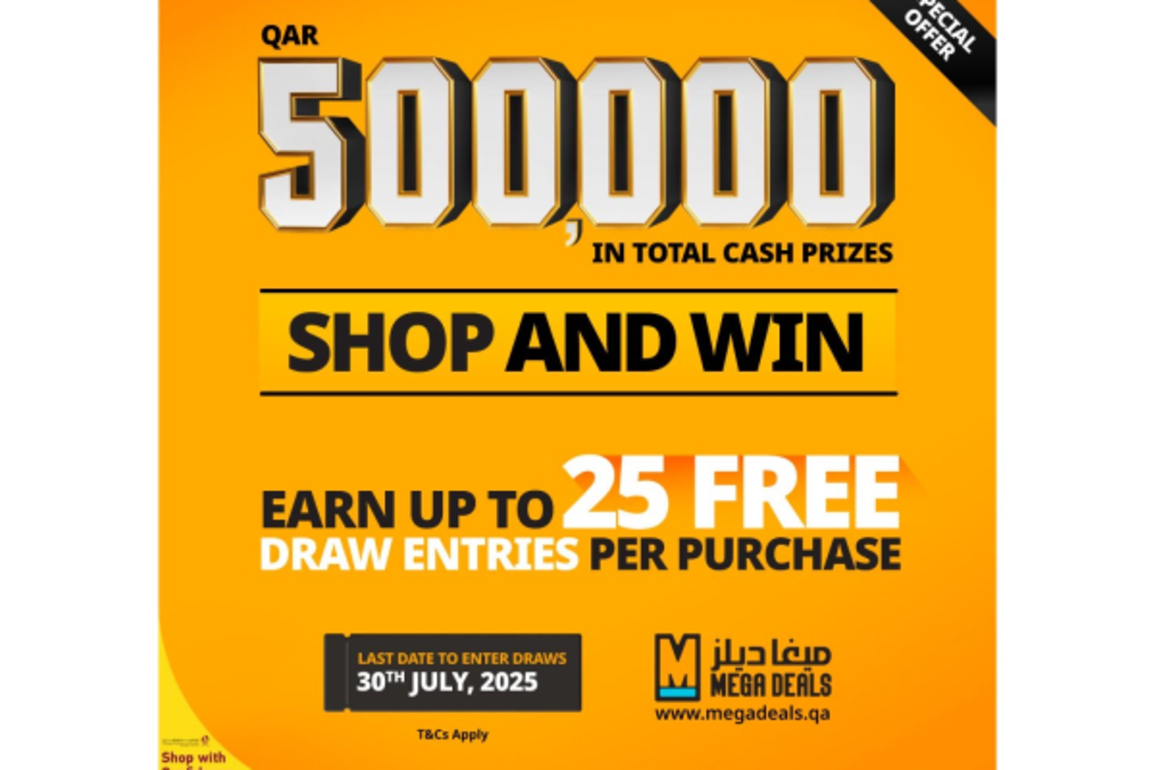 Countdown Begins for QAR 500,000 Grand Draw: Mega Deals Unveils Exclusive New Bundles