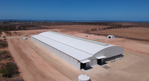 AgFert built its new fertiliser storage shed in just 100 days. 