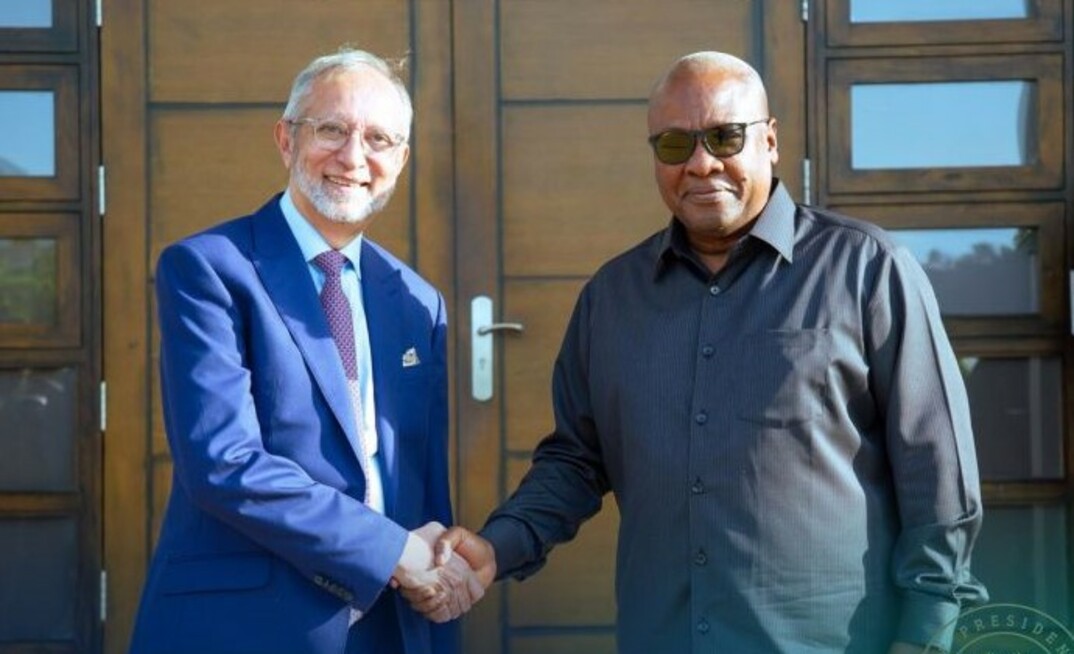 Gold Fields chair Yunus Suleman and Ghana President John Mahama