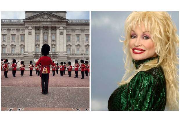 King Charles' soldiers pay tribute to Dolly Parton with '9 to 5' outside Buckingham Palace