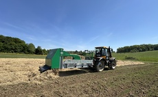 Spread-a-bale mulches potatoes