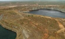 The two pits on the Kidston mine site.