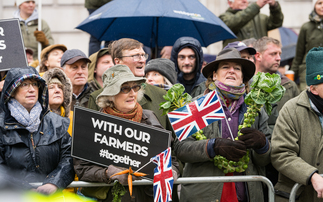 Farmers fighting family farm tax take campaign to supermarkets