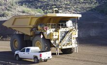 A Caterpillar 793D running autonomously being put through its paces at Tinaja Hills, Arizona.