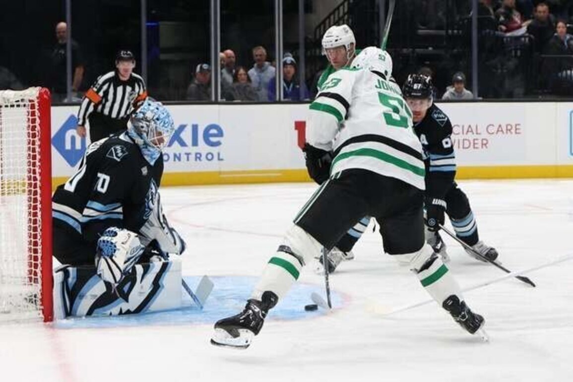 Karel Vejmelka adds to NHL wins lead as Mammoth edge Stars