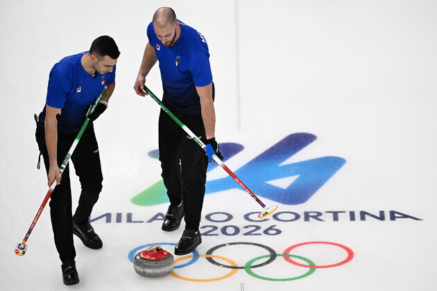 (MICO2026)ITALY-CORTINA D'AMPEZZO-OLYMPIC WINTER GAMES-CURLING-MEN-ROUND ROBIN-CHN VS ITA